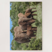 Elephant Family Jigzaag Puzzle Legpuzzel (Verticaal)