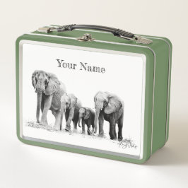Elephant Family Lunch Box – Aangepast geschenk