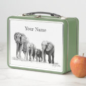 Elephant Family Lunch Box – Aangepast geschenk (In situ)