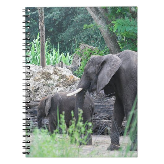 Elephant Family Notebook Notitieboek (Voorkant)