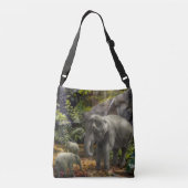 Elephant Family RAIN FOREST PARTY Crossbody Tas (Achterkant)