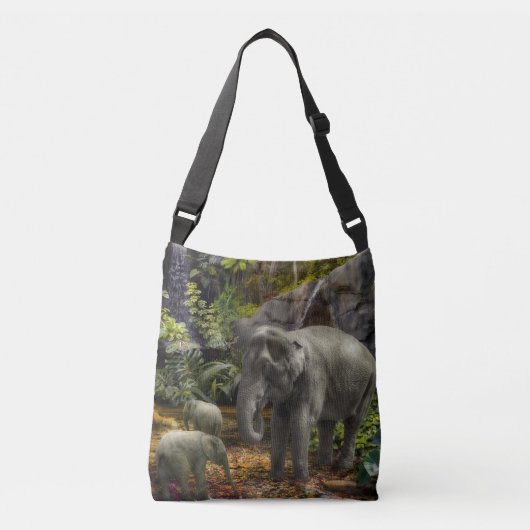 Elephant Family RAIN FOREST PARTY Crossbody Tas (Voorkant)