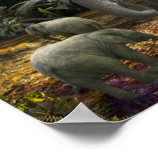 Elephant Family RAIN FOREST PARTY Poster (Hoek)
