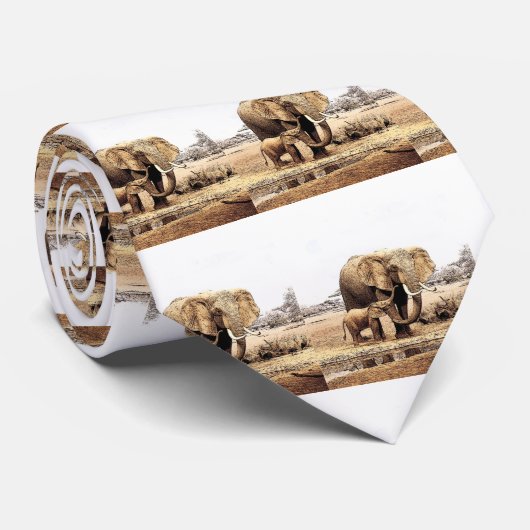 Elephant Family Stropdas (Opgerold)