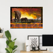 Elephant Family "The Bonds that Stropdas" Poster (Thuiskantoor)