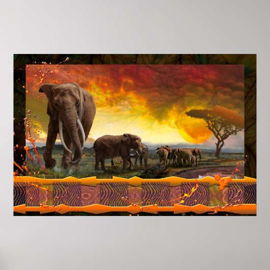 Elephant Family "The Bonds that Stropdas" Poster (Voorkant)