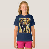 Elephant Family Waterverf T-shirt Collectie (Voorkant volledig)
