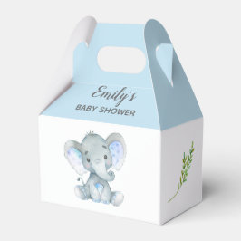 Elephant Favor Box (Boy Baby shower / Birthday) Bedankdoosjes