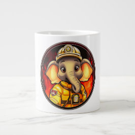 Elephant Firefighter Grote Koffiekop