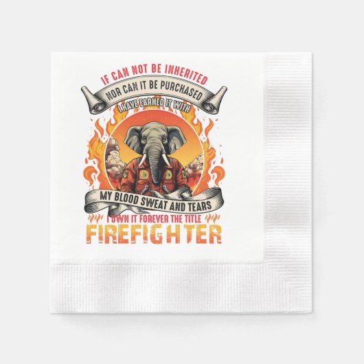 Elephant Firefighter Servet (Voorkant)