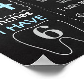 Elephant First Birthday Party Chalkboard Poster (Hoek)