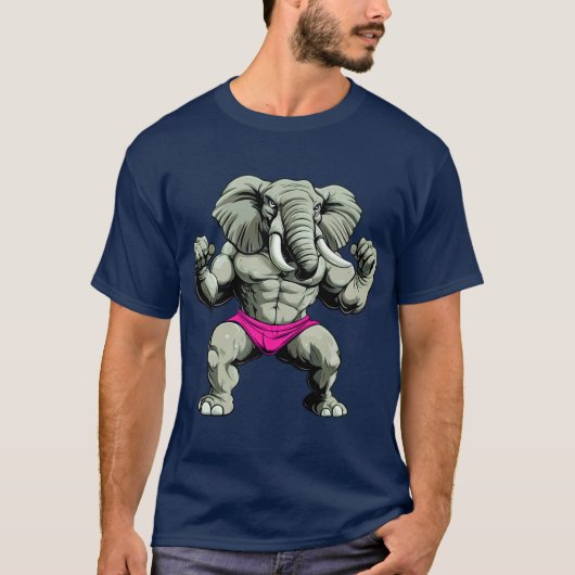 Elephant Fitness T-shirt (Voorkant)