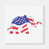 Elephant-FLAG Magneet (Voorkant)