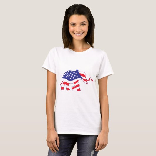 Elephant-FLAG T-shirt (Voorkant volledig)
