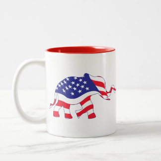 Elephant-FLAG Tweekleurige Koffiemok