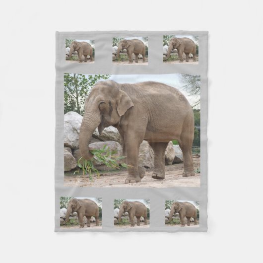 Elephant Fleece Blanket Deken (Voorkant)