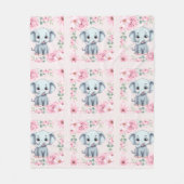 Elephant Fleece Blanket Deken (Voorkant)
