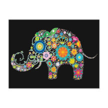 Elephant Floral Art