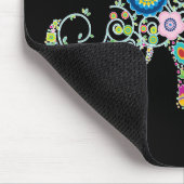 Elephant Floral Art Muismat (Hoek)