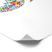 Elephant Floral Art Poster (Hoek)