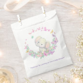 Elephant Floral Baby shower verjaardagsfeestje Bedankzakje (Geknipt)