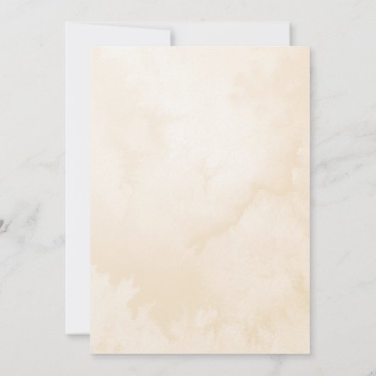 Elephant floral boy, baby shower-uitnodiging kaart (Achterkant)