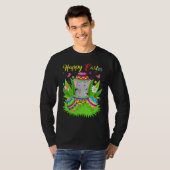 Elephant Floral Easter Egg Funny Elephant Easter T-shirt (Voorkant volledig)