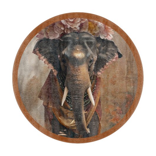 Elephant Floral Harmony Snijplank (Voorkant)