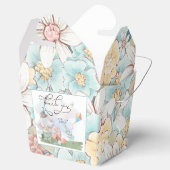 Elephant Florals Boy Baby shower Picnic Bedankt Bedankdoosjes (Geopend)