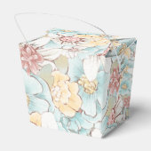 Elephant Florals Boy Baby shower Picnic Bedankt Bedankdoosjes (Achterkant)