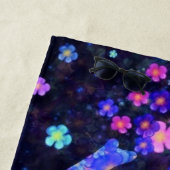 Elephant Flowers Beach Towel Spring Strandlaken (In situ)