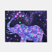 Elephant Flowers Doormat Spring Deurmat (Voorkant)