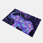 Elephant Flowers Doormat - Spring Joy - Welkom Deurmat (Schuin)