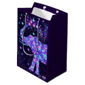 Elephant Flowers Gift Bag Medium Cadeauzakje (Achterkant Gekanteld)
