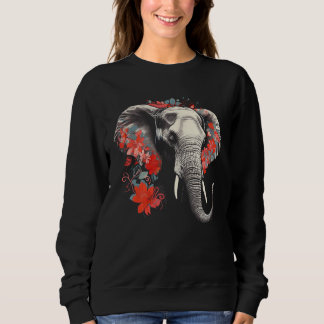 Elephant Flowers Music Animal Elephant Trui