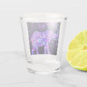 Elephant Flowers Shot Glass Spring Glas (Achterkant)
