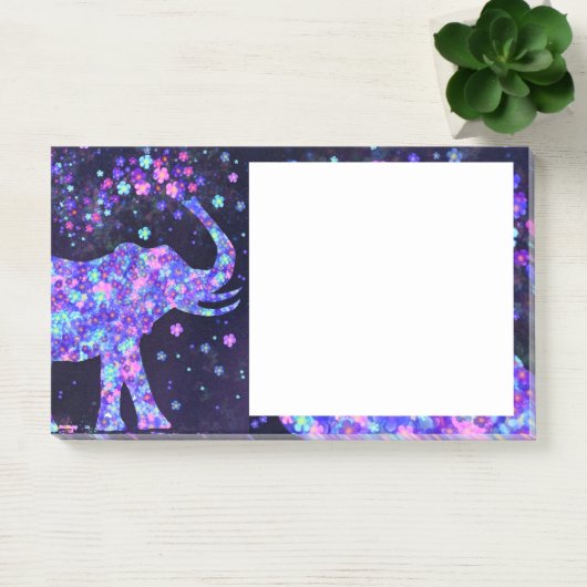 Elephant Flowers Spring Art Post-it® Notes (Kantoor)