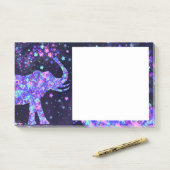 Elephant Flowers Spring Art Post-it® Notes (Op bureau)
