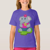 Elephant Flowers T-shirt (Voorkant)