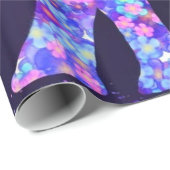 Elephant Flowers - voeg uw Afbeelding/tekst/naam t Cadeaupapier (Rol Hoek)