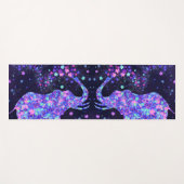 Elephant Flowers - voeg uw foto / tekst / naam toe Yogamat (Voorkant (horizontaal))