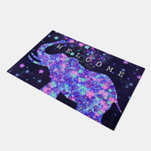 Elephant Flowers - Welkom Deurmat (Schuin)