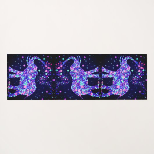 Elephant Flowers - Yogamat (Achterkant (horizontaal))