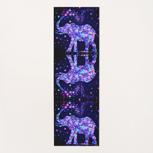 Elephant Flowers - Yogamat (Voorkant)