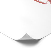 Elephant Foliage Peach Welcome Baby shower Poster (Hoek)