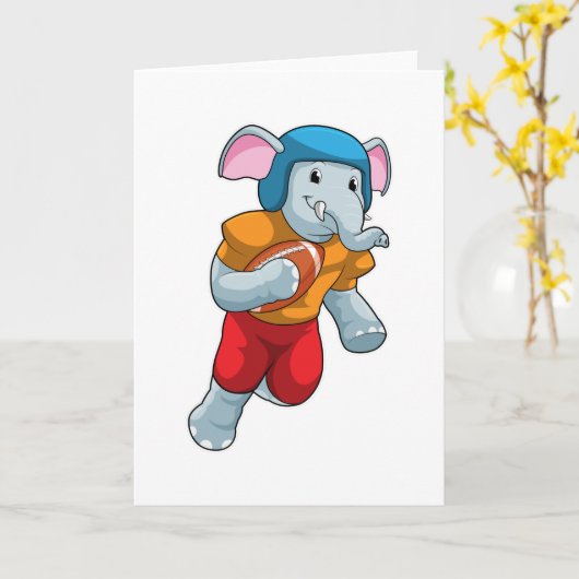 Elephant Football Sports Kaart (Gele Bloem)