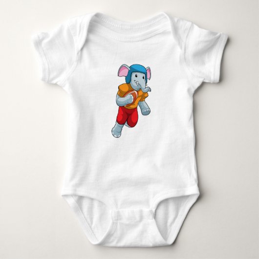 Elephant Football Sports Romper (Voorkant)