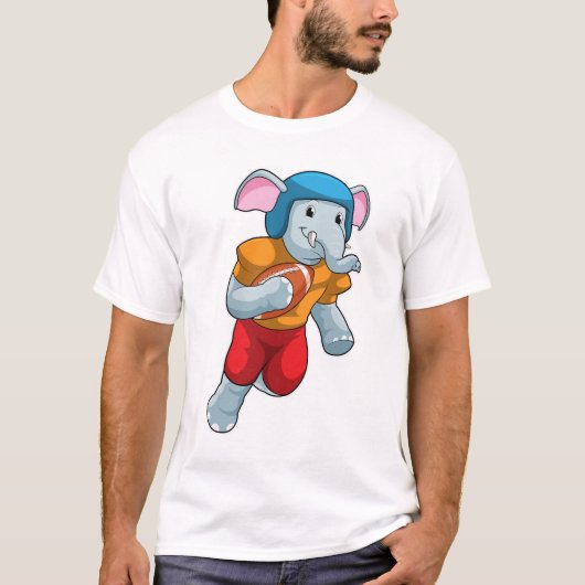 Elephant Football Sports T-shirt (Voorkant)