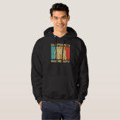 Elephant For Men Women Indian Elephant Mammoth Vin Hoodie (Voorkant volledig)