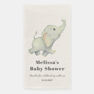 Elephant Forest Animal Gender Neutral Baby shower Servet